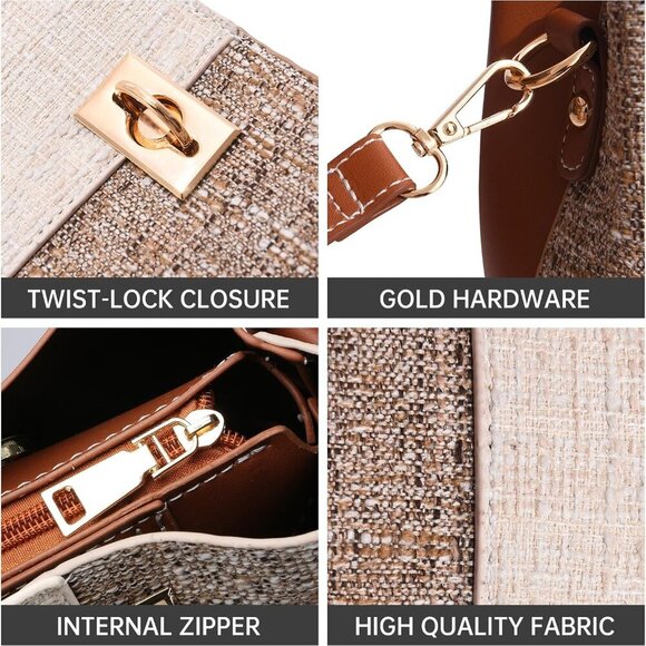 Small Crossbody Purses for Women, Shoulder Bag for Women, PU Leather Crossbody B - Picture 5 of 7